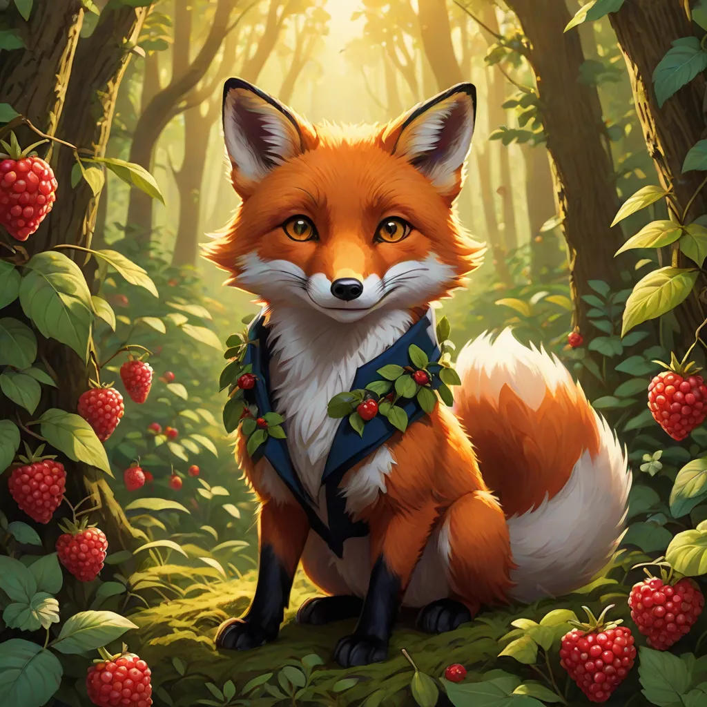 The Clever Fox and the Stolen Berries