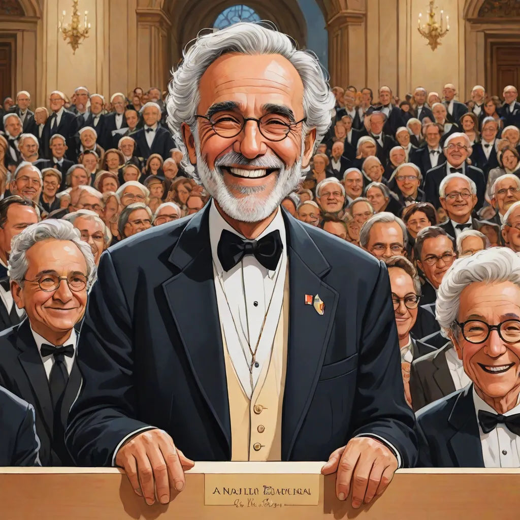 a painting of a man in a suit and tie with a group of older men in suits behind him, classical realism, a comic book panel, Donato Giancola, official art