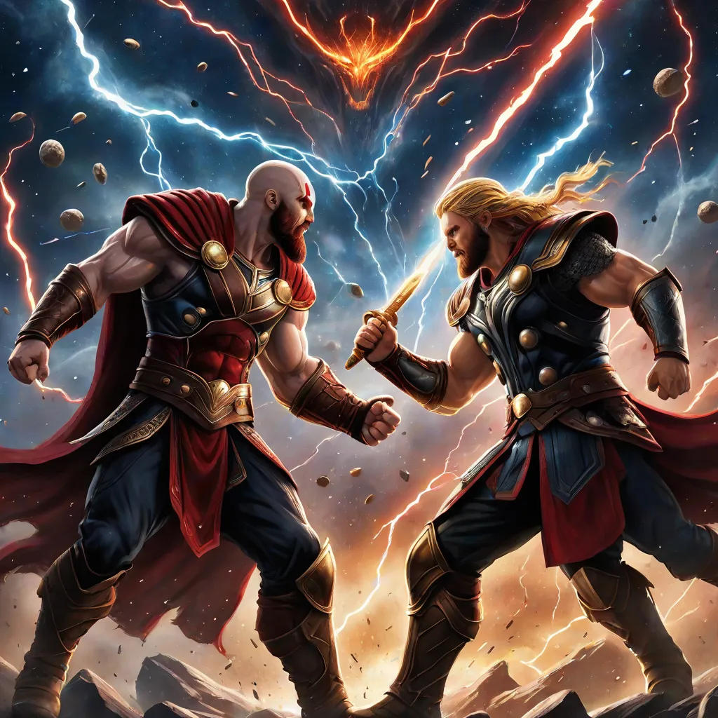 A Cosmic Clash: Titans of Myth