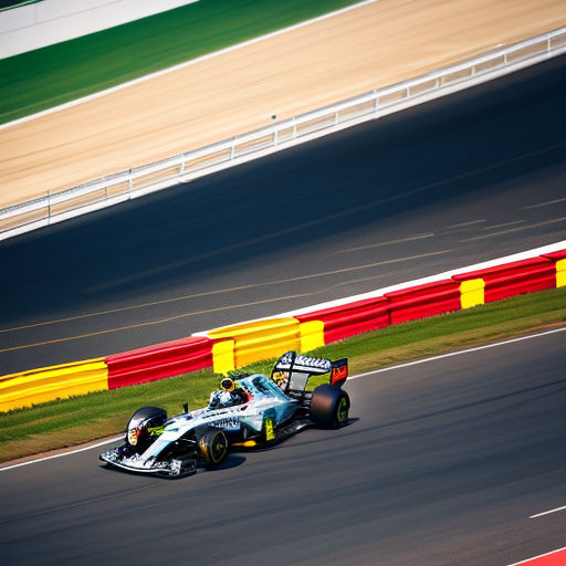 Ferrari f1 na pista fórmula 1 de corridas de carros esportivos na pista de  corrida ai generated