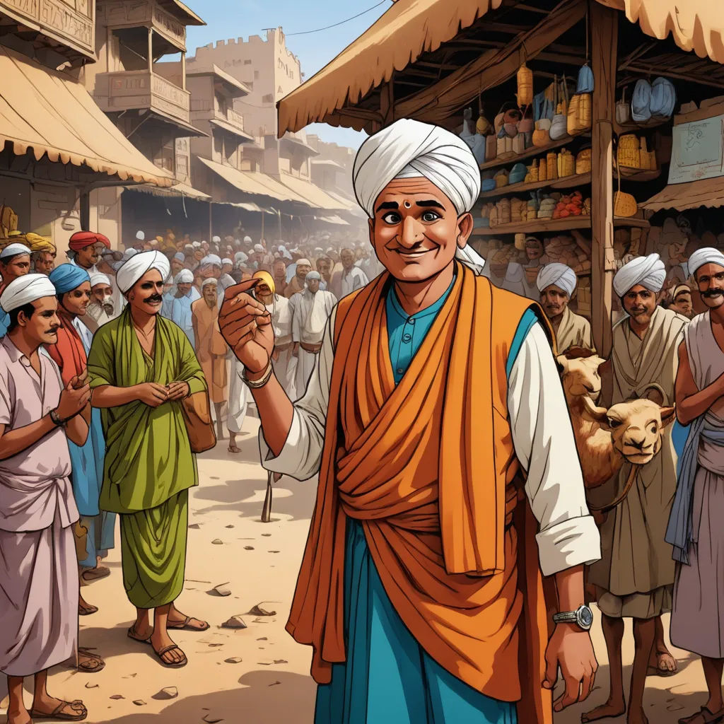 a man in a yellow vest and orange vest holding a bird in his hand while standing in front of a crowd of people, samikshavad, a storybook illustration, Anthony Devas, official art