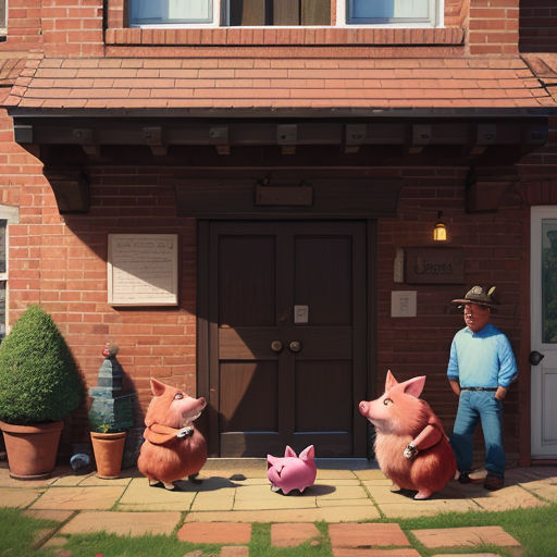 The Three Little Pigs and the Cunning Wolf