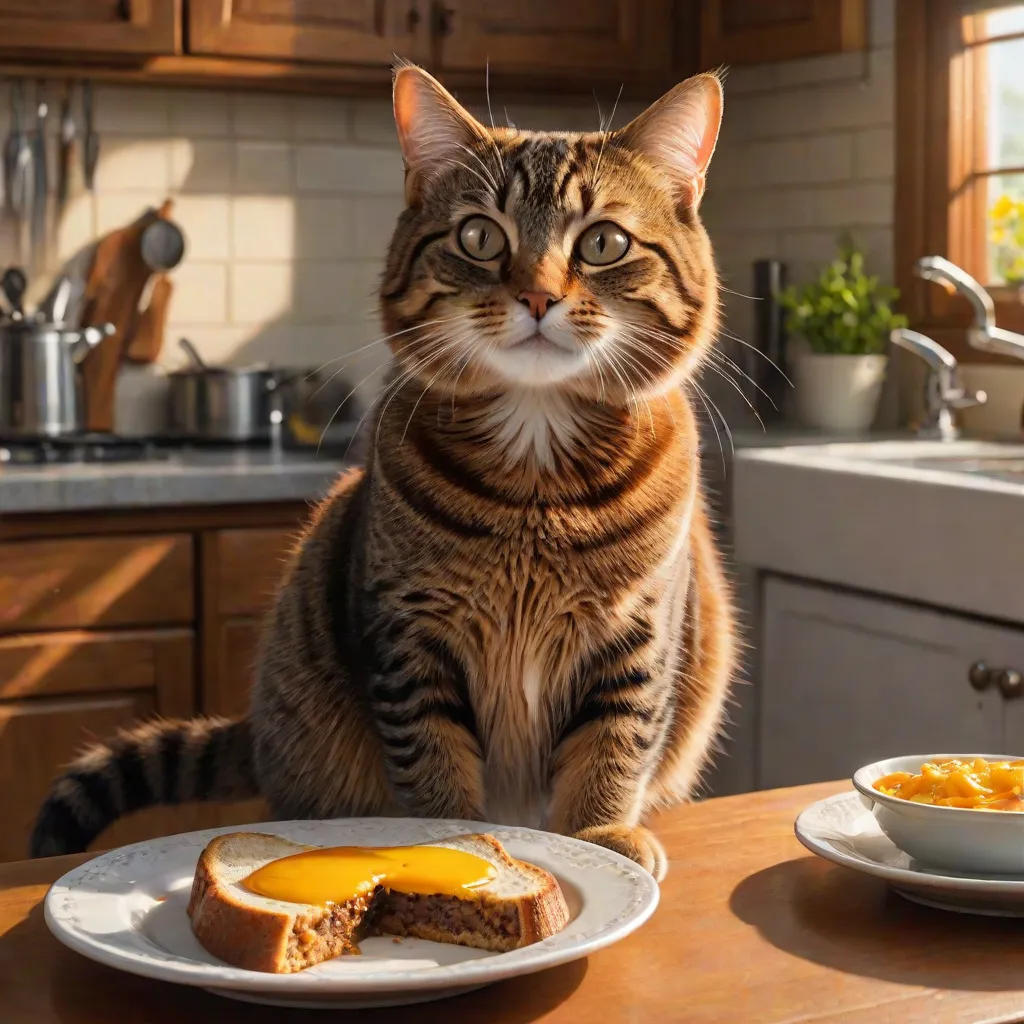 The Cat Who Loved cheese