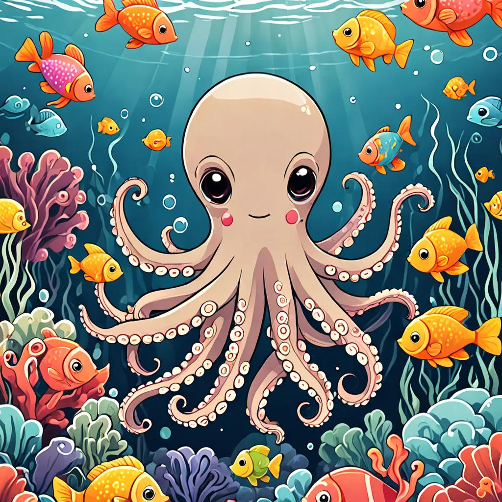 The Little Octopus and the Treasure Hunt