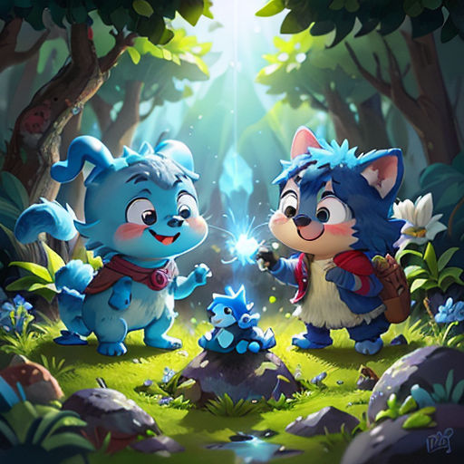 Smurf Dog and the Smurf Cat