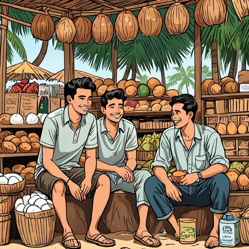 Street seller with stall with fruits and vegetables. Local farmer business.  Flat vector illustration 6134637 Vector Art at Vecteezy, image size:1024x1024