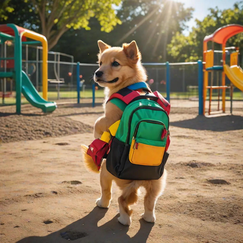 A Puppy Goes to School