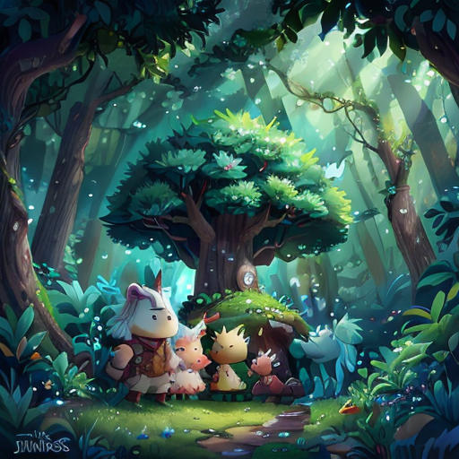 The Journey of the Lost Star in the Enchanted Forest