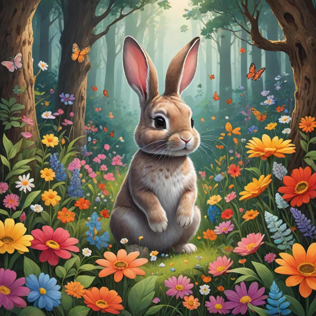The Shy Bunny's Adventure