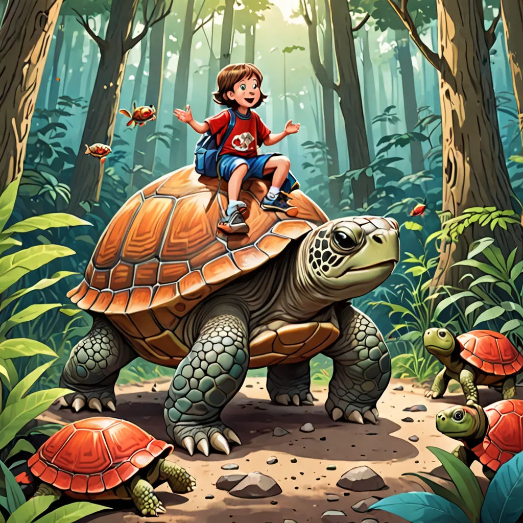 Apart from DooDoo, Pipi also befriended an elderly turtle. The turtle shared much wisdom about adventure and life with Pipi.