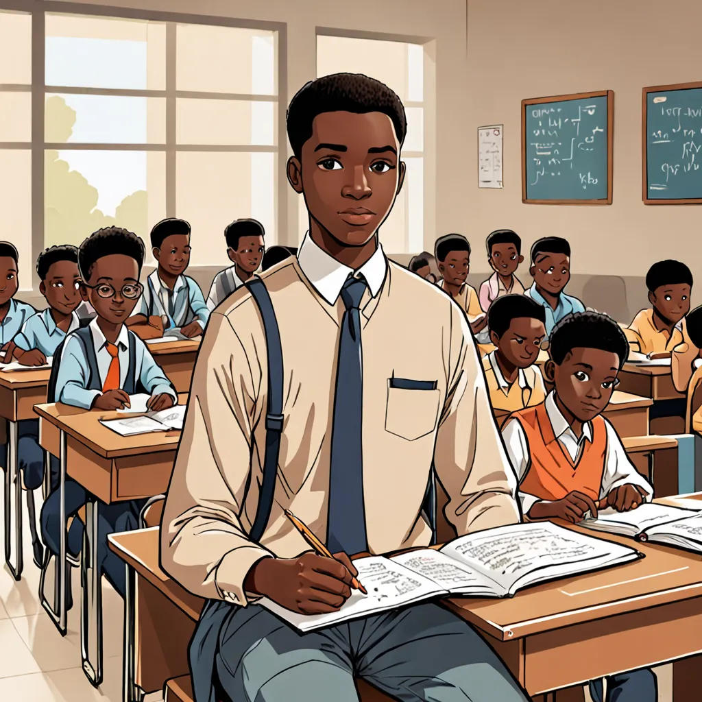 Tunde an African prince leaves his kingdom for high school