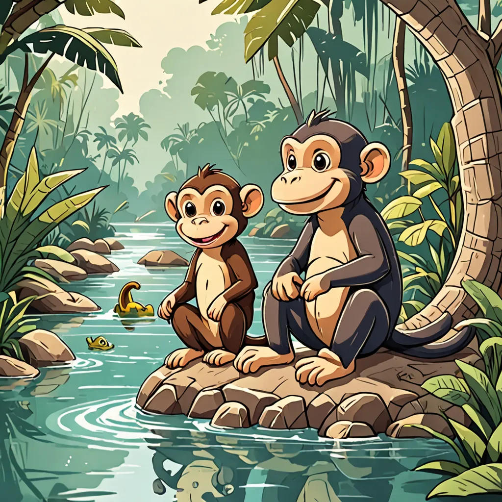 The Monkey and the Crocodile