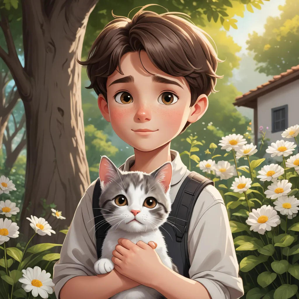 The Curious Kid and the Kitty