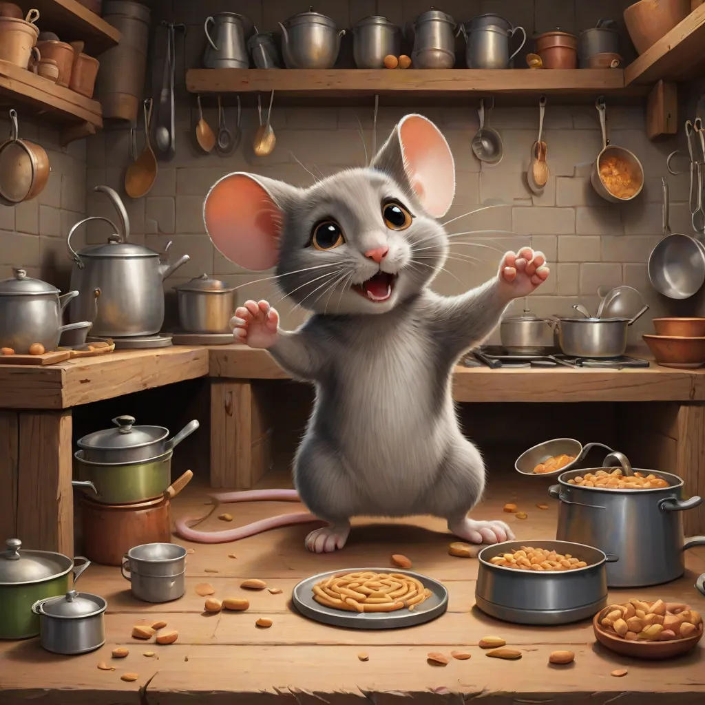 The Clever Mouse and the Hungry Cat