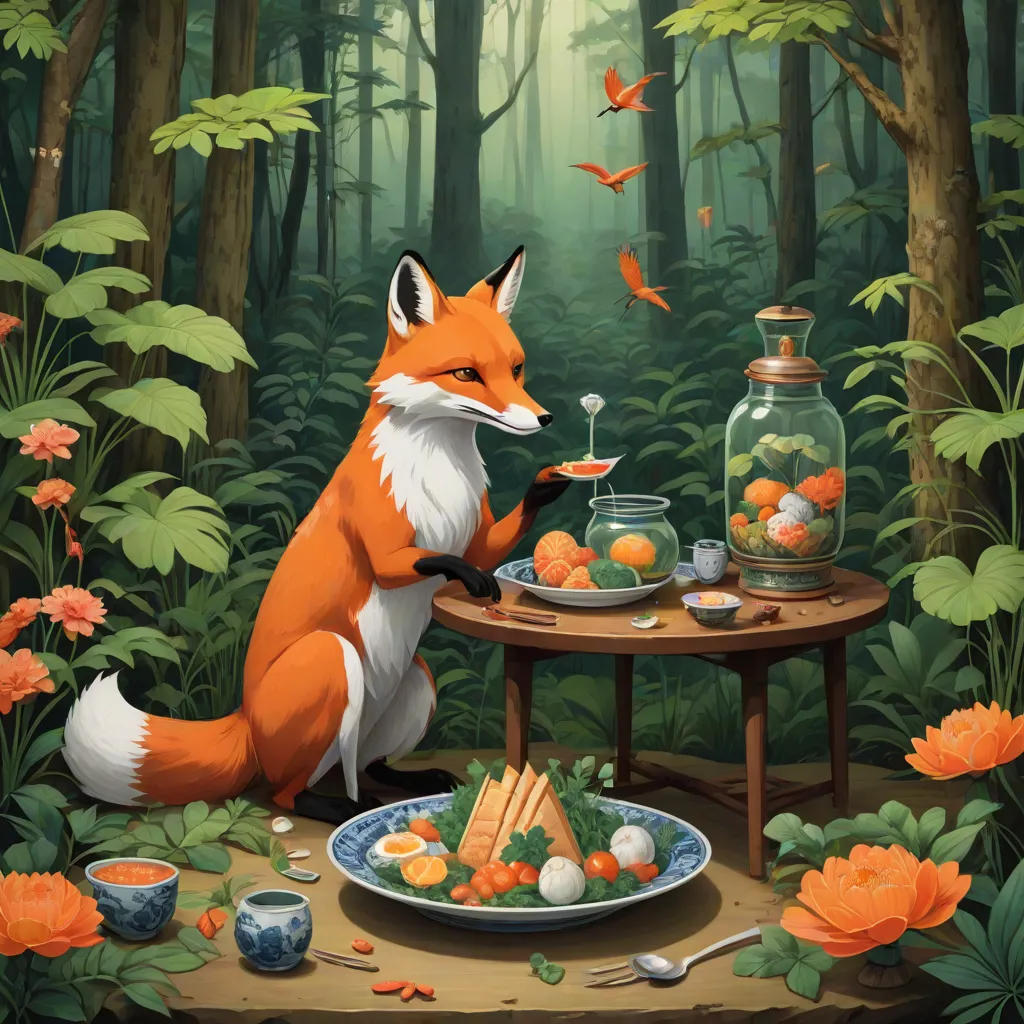 The Clever Fox and the Wise Crane