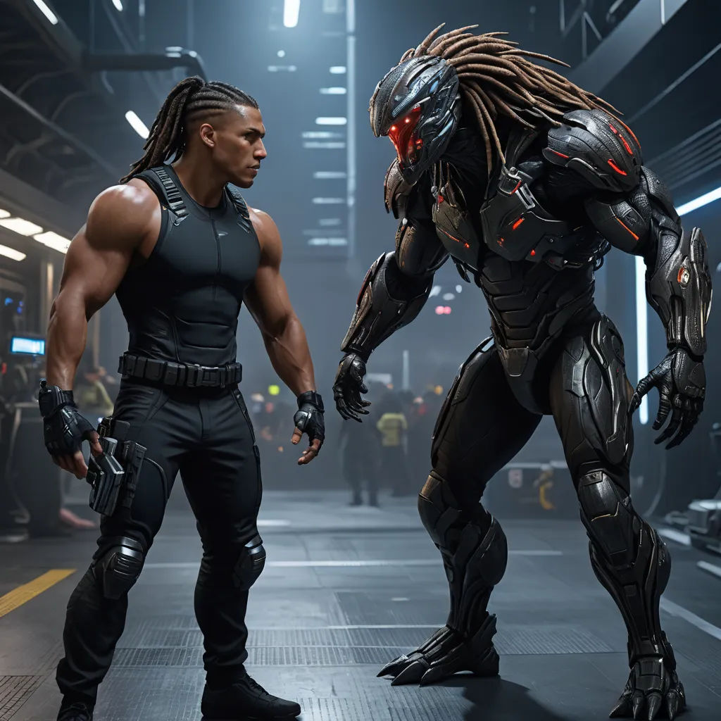 two men in a sci - fi fi fi fi fi fi fi fi fi fi fi fi fi fi fi fi fi fi fi fi fi fi fi fi fi fi fi fi fi fi fi fi fi fi fi fi fi fi, afrofuturism, concept art, Altichiero, unreal engine 5 highly rendered