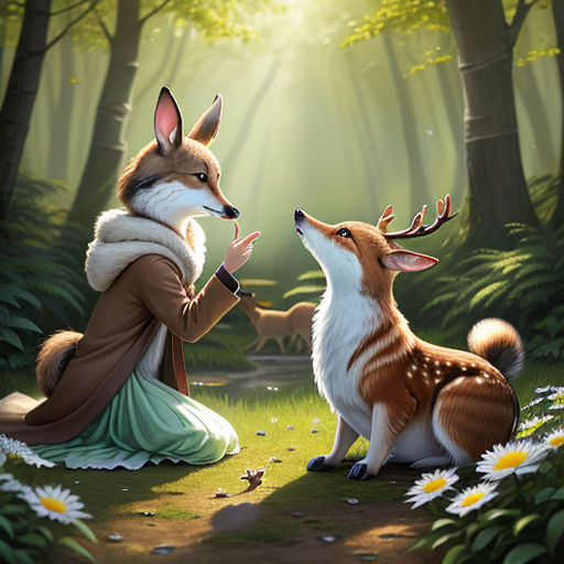 Pixilart - Fauna and her husband Forest by hufflepufflife
