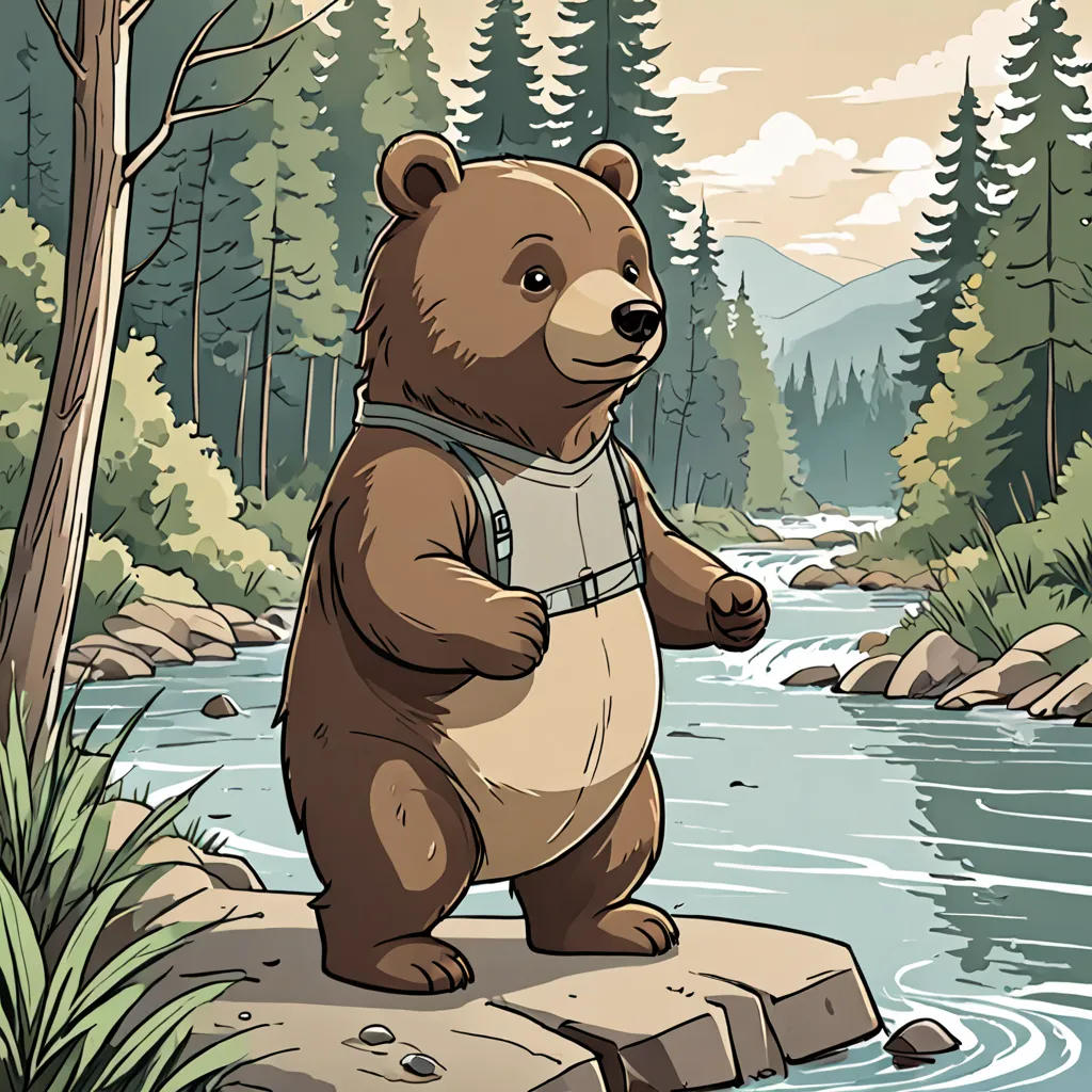 Bruno, the Young Bear: A Journey of Preparation and Friendship