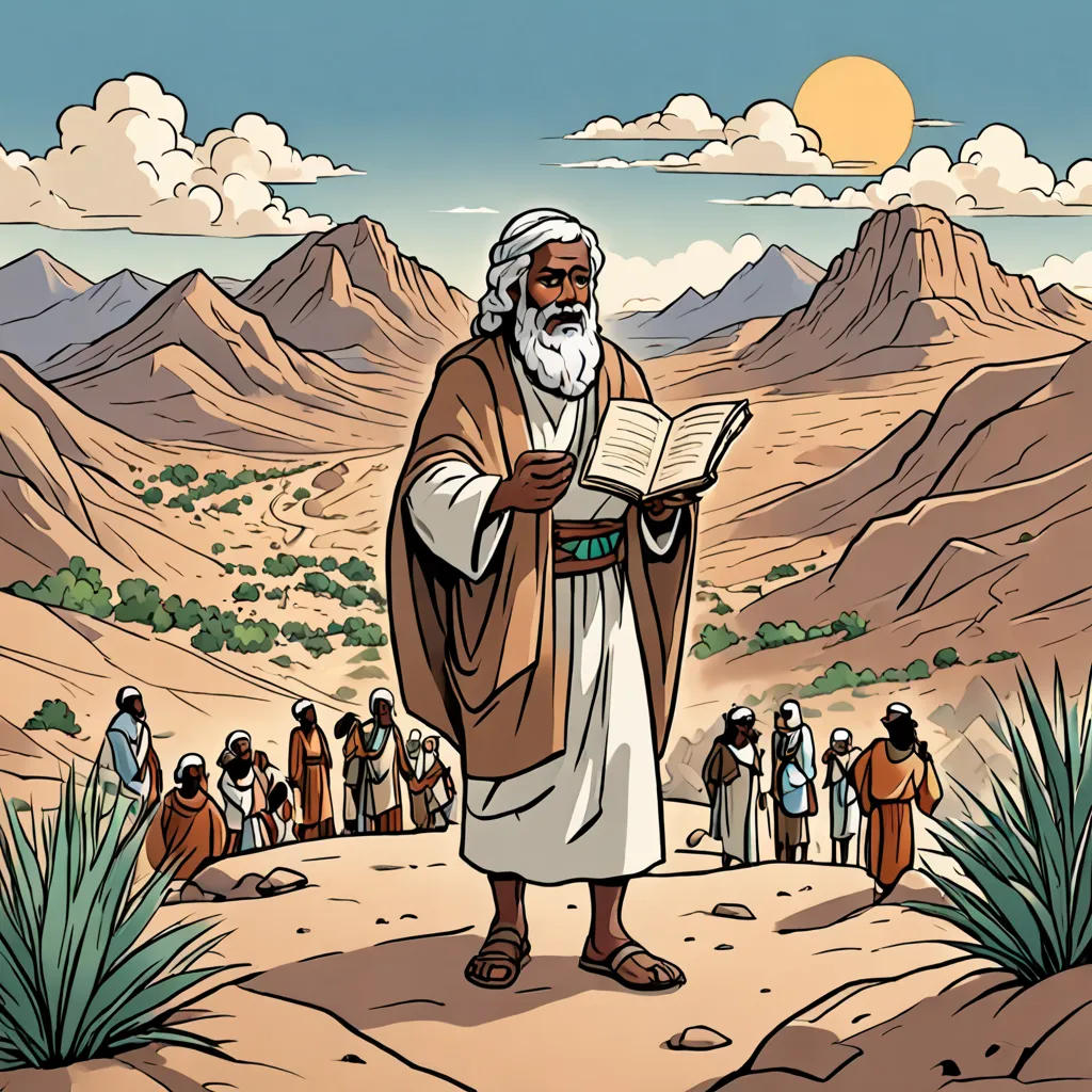 The Ten Commandments on Mount Sinai