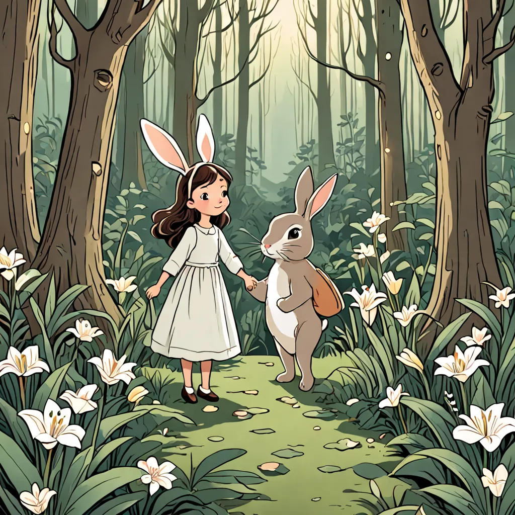 The Magical Adventure of Lily and the Talking Rabbit