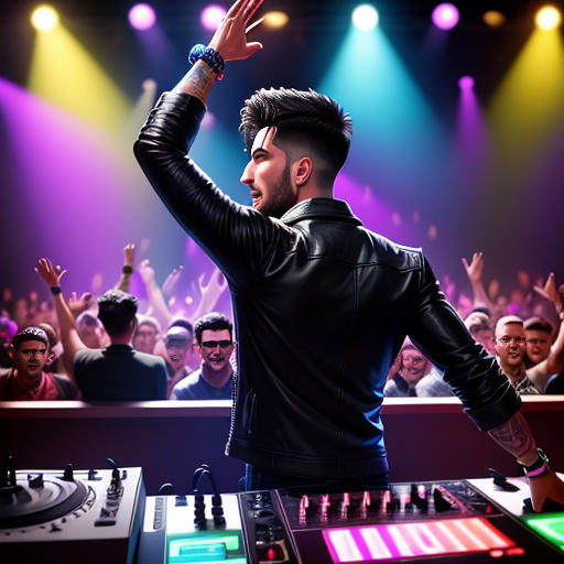 The DJ in Black Leather