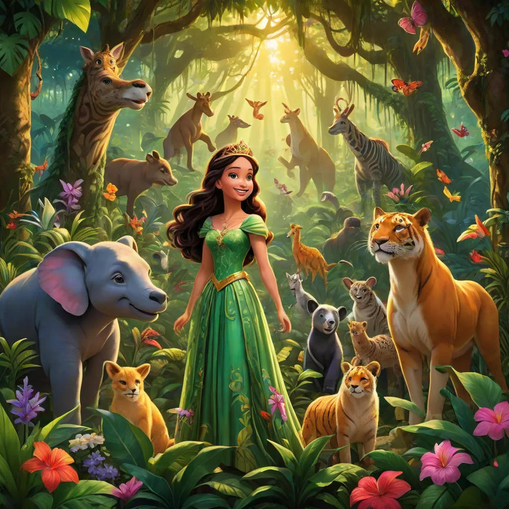 The Princess and the Jungle Friends