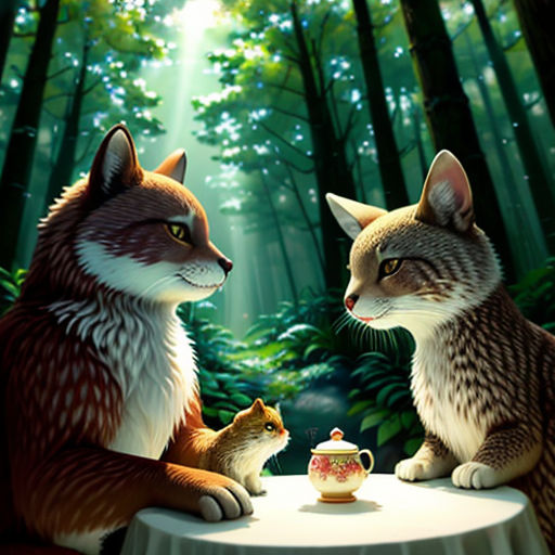 The Bear's Tea Party: A Day with the Forest Friends