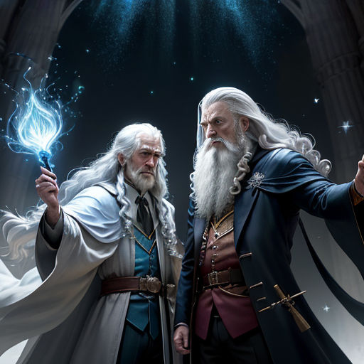 dumbledore vs voldemort fan art