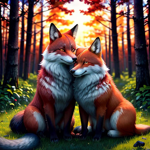A Fox and a Wolf
