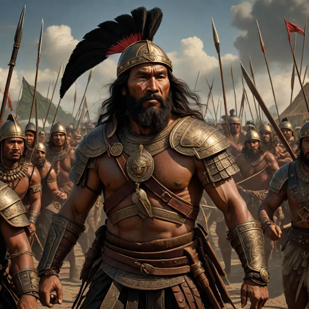 a group of men in roman armor and helmets with spears and spears in their hands, with a sky background, Clint Cearley, antipodeans, a detailed matte painting, weta digital