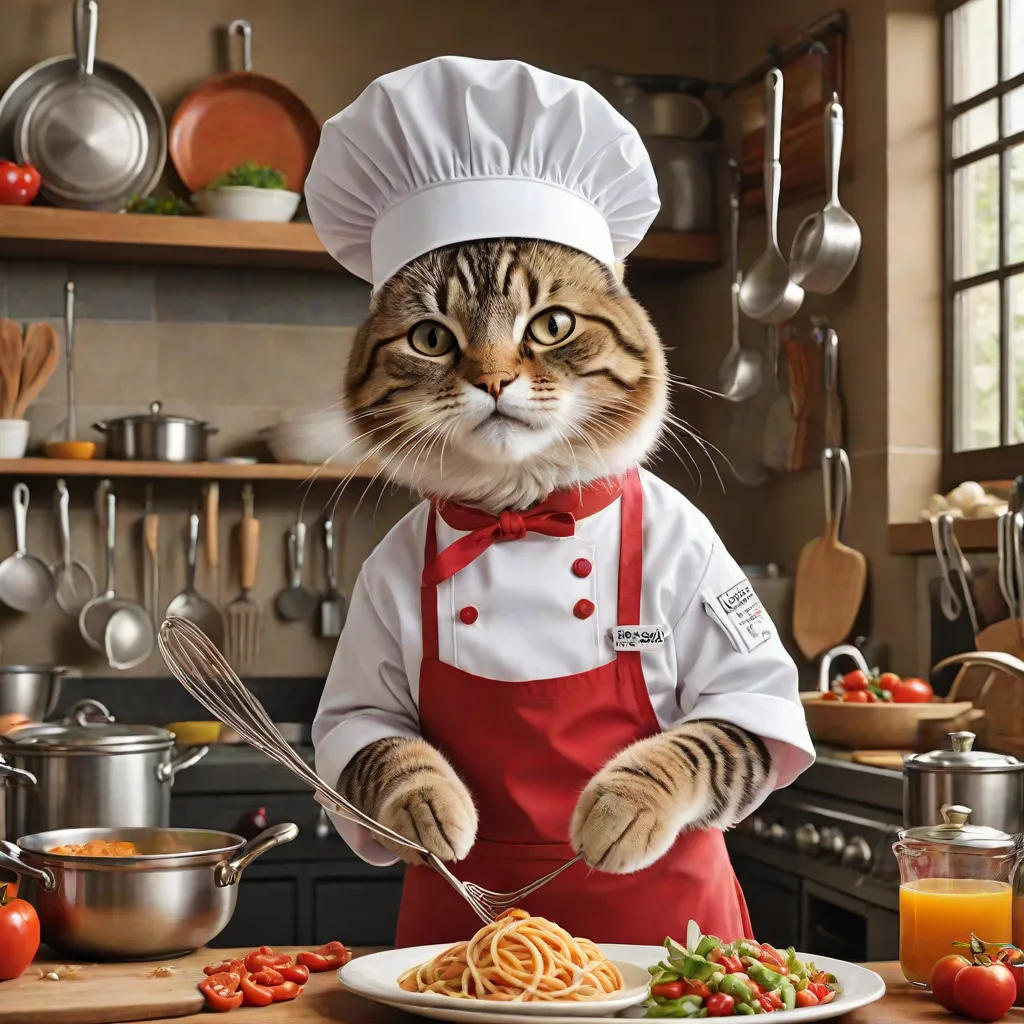 A Cat's Culinary Surprise