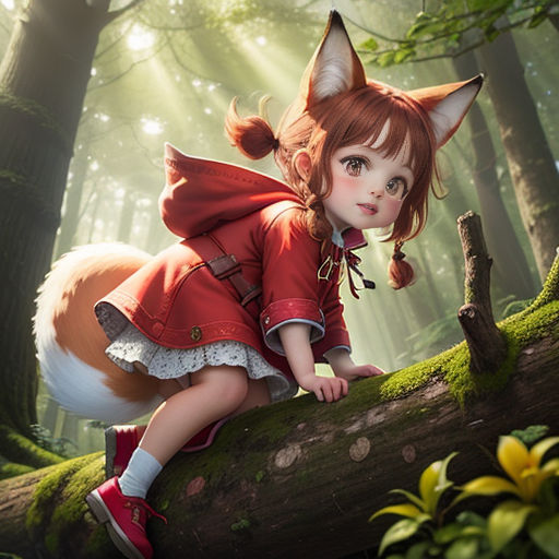 The Girl and the Mischievous Fox