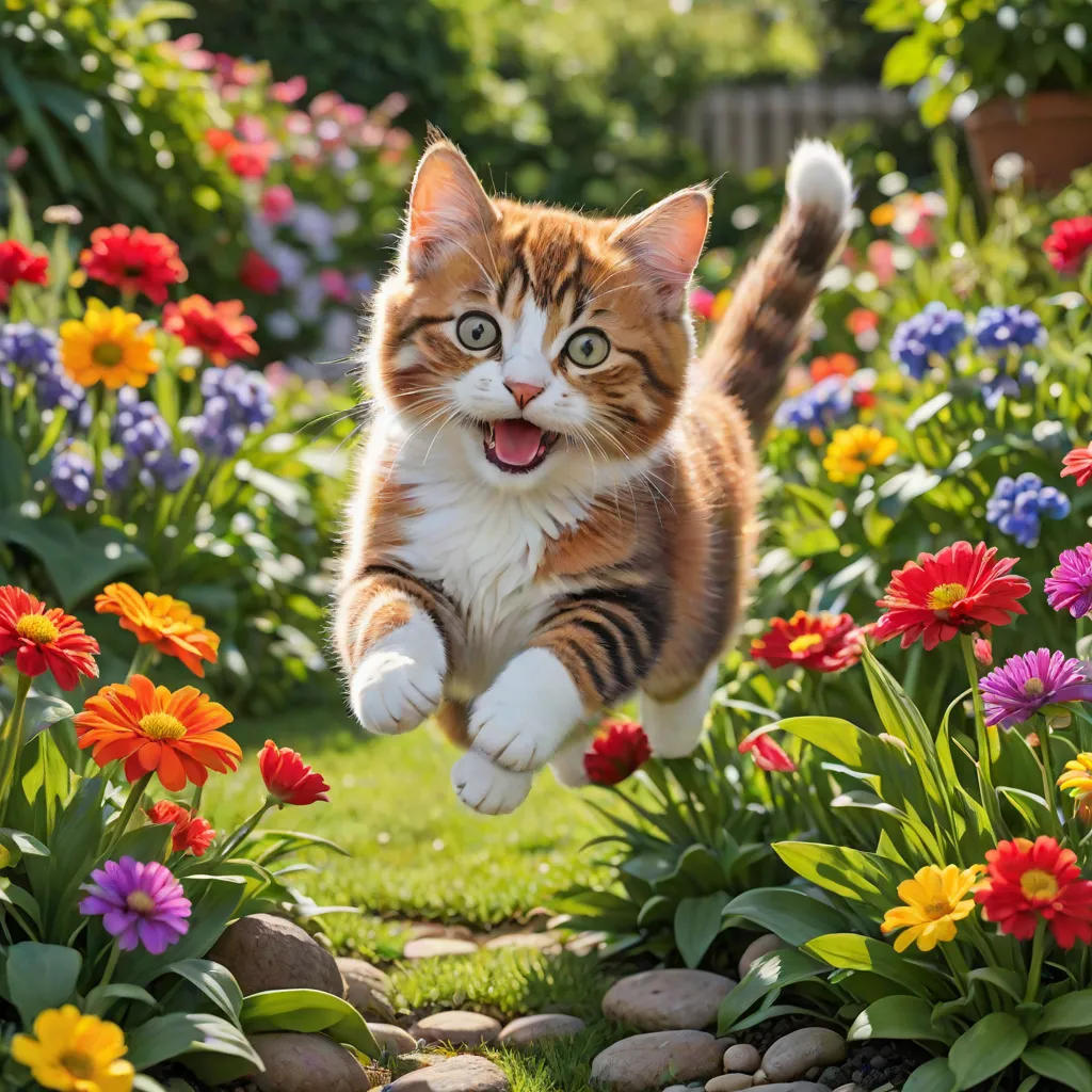 Pebbles the Pouncing Kitty