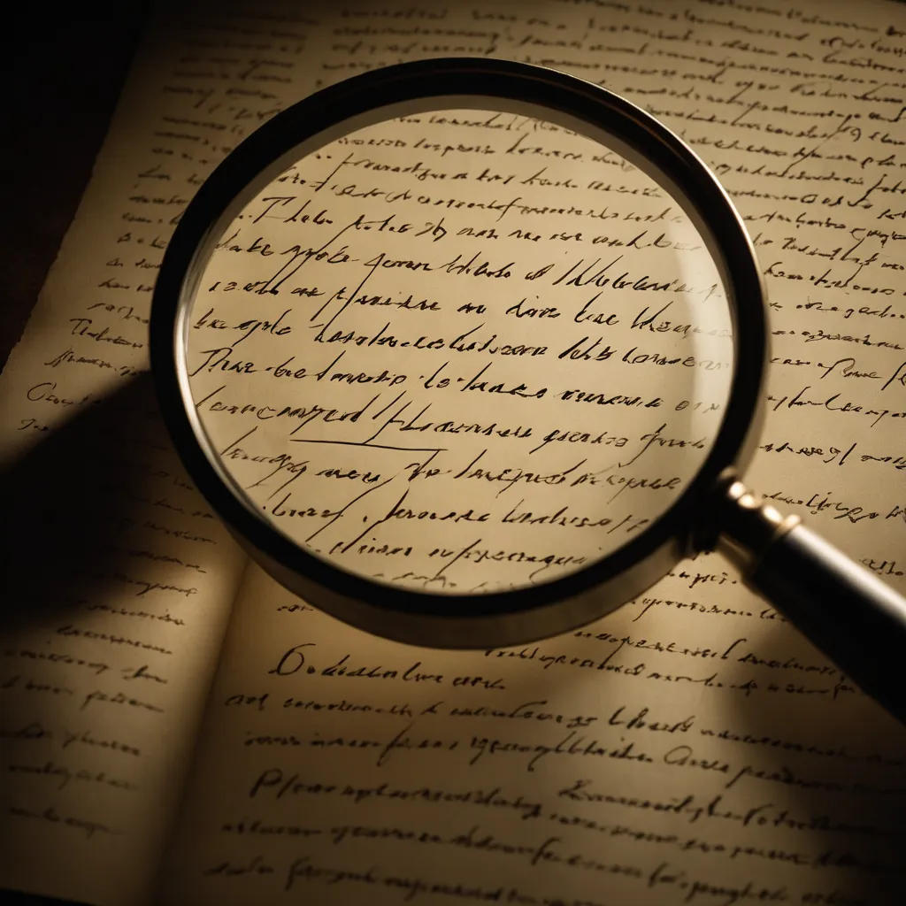 Unraveling Secrets Through Handwriting