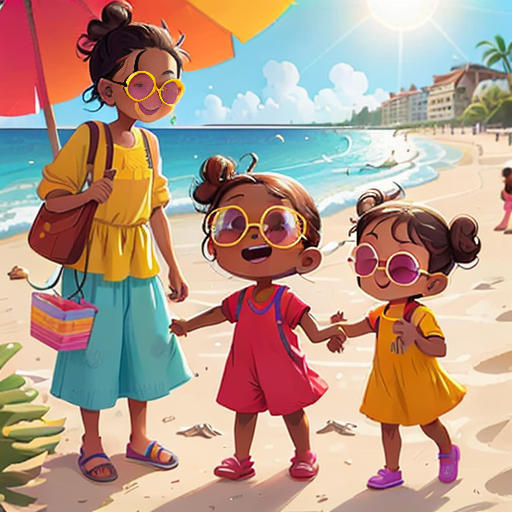 The Colorful Beach Day