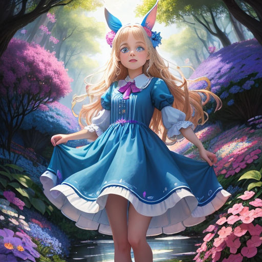 Enter the enchanting world of Alice in Wonderland with this