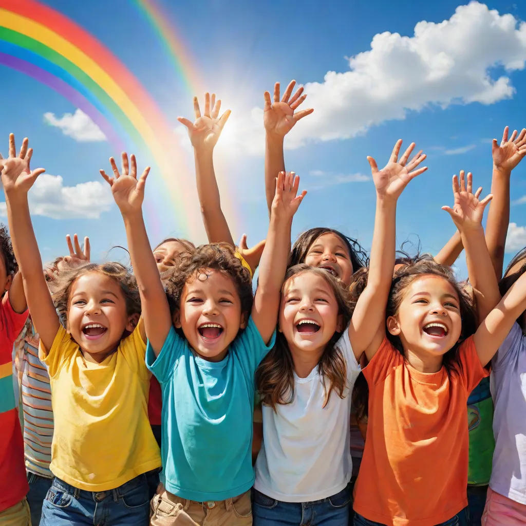 The Colorful Adventure of the Rainbow Kids