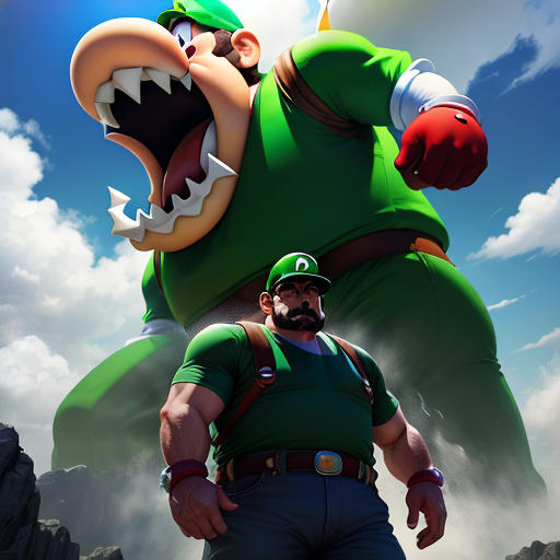 Luigi and the Towering Giant