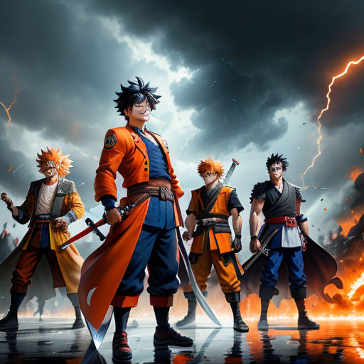 ichigo goku naruto luffy