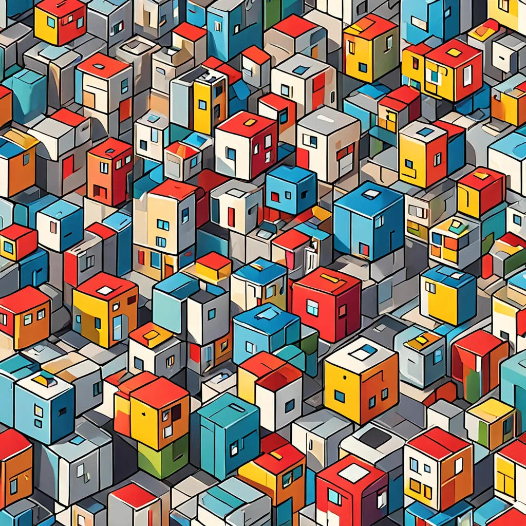 Puzzle Cube’s Town of Many Colors