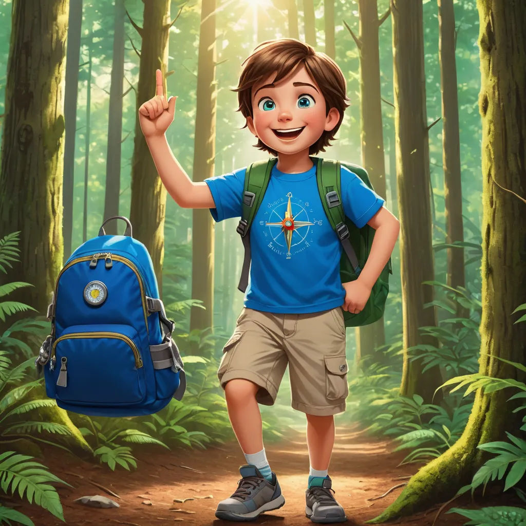 a boy with a backpack and a backpack is walking through the woods with a backpack on his back and a backpack on his shoulder, sots art, a character portrait, Aaron Jasinski, promotional image