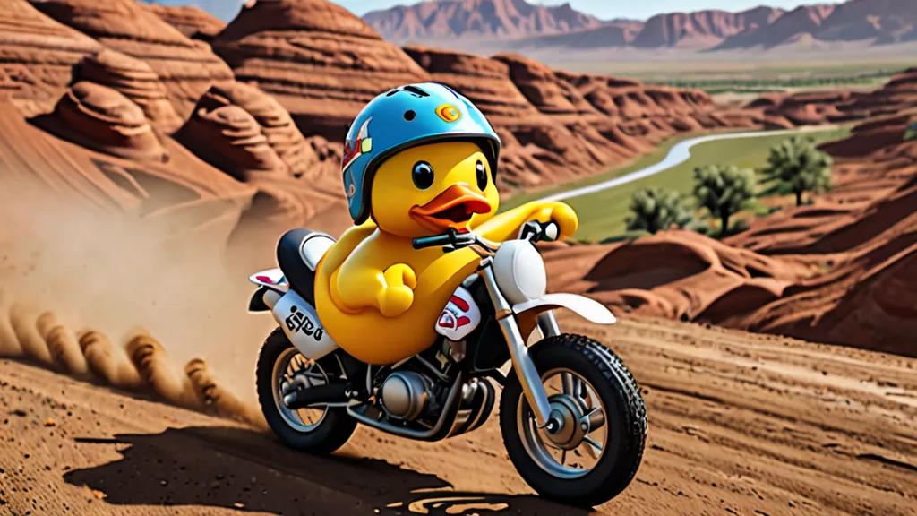 The ongoing adventure of qwackers the rubber ducky and his dirtbike adventure 
