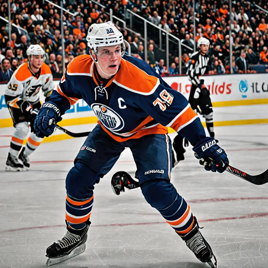 a hockey player is moving on the ice with the puck in his hands and the other team behind him, new objectivity, a digital rendering, Adam Bruce Thomson, gritty