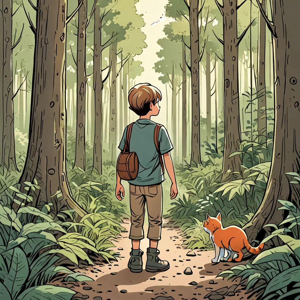 Le Petit Garçon et Son Chat Perdu