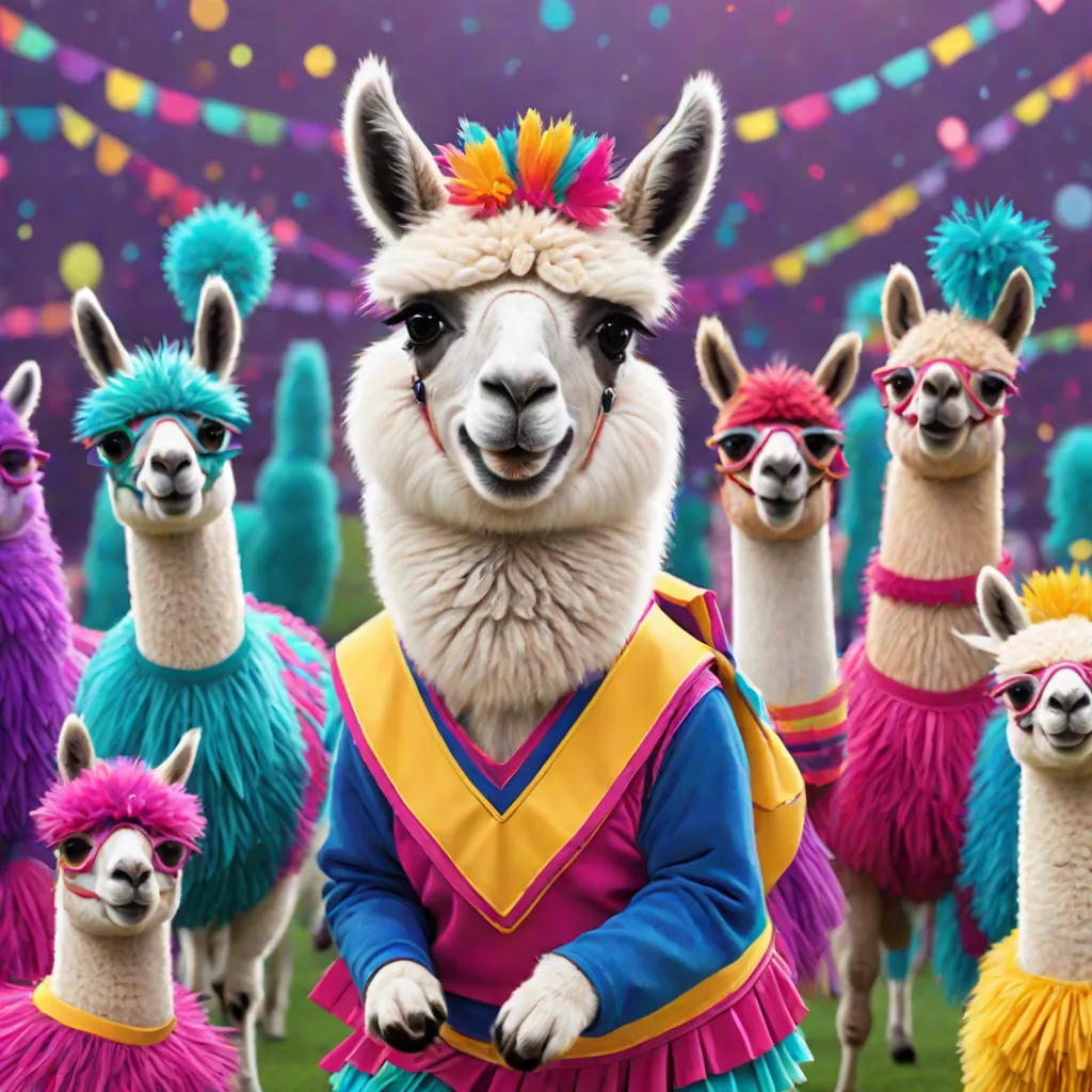 Bonnie the Cheerleader Llama