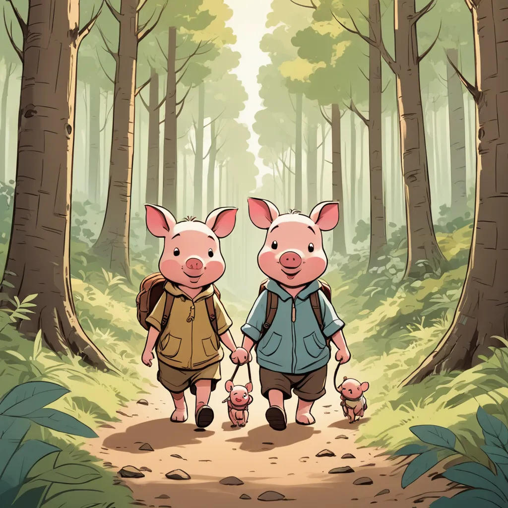 Winnie the Pooh and Piglet