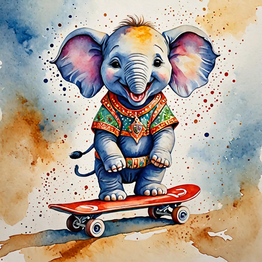 The Happy Baby Elephant