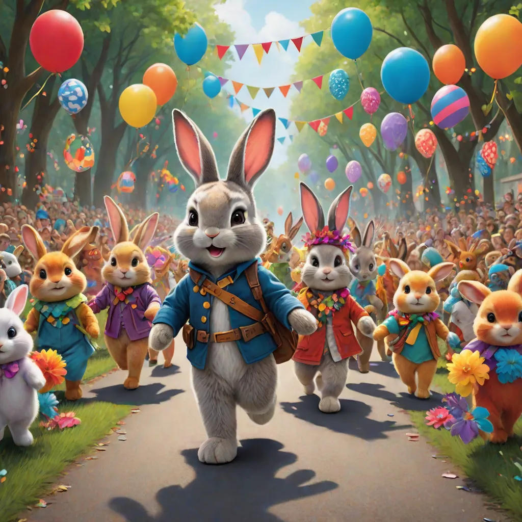 The Brave Little Bunny and the Friendship Parade