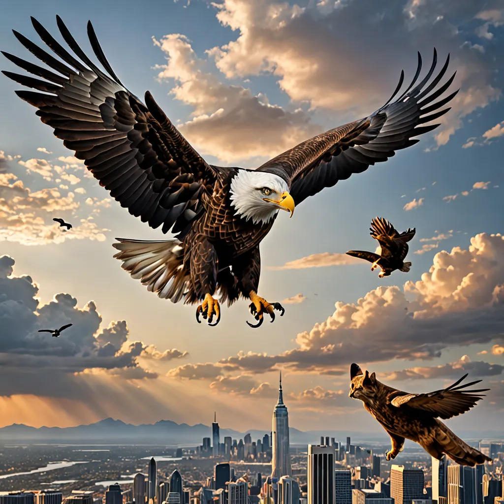 The Eagle and the Wise Cat