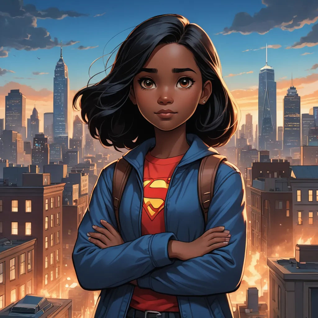 Girl Who Becomes a Superhero cover image
